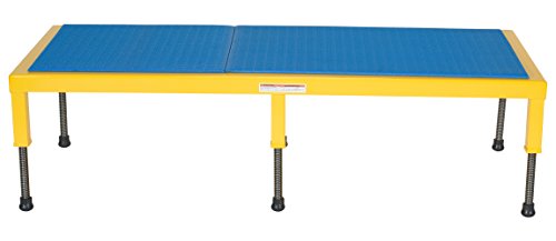 Vestil Adjustable Work-Mate Stand with Ergo Matting Deck, 500-lb. Capacity, 60" x 24" - AHT-H-2460