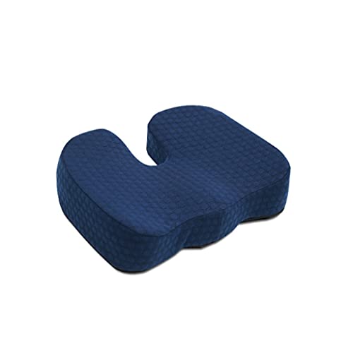 Comfort Foam Seat Cushion for Lower Back Pain Relief - Office Chair & Car Seat Sciatica Relief