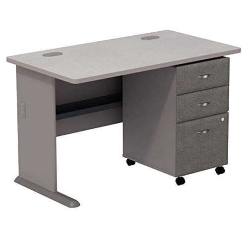 Bush Business Series A 48" Computer Desk with 3-Drawer File Cabinet