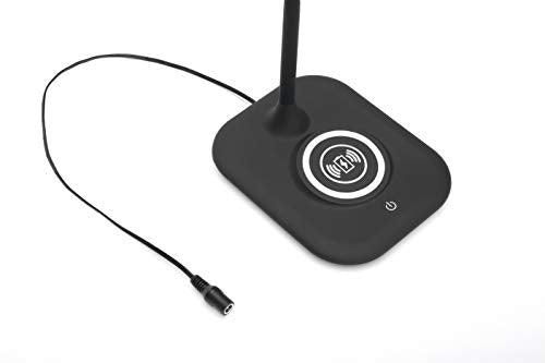 Essentials by OFM ESS-9004-8PK-BLK Ofm Essentials LED Desk Lamp with Integrated Wireless Charging Station (Pack of 8), Black