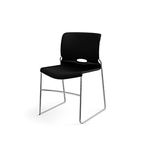 HON Olson High-Density Stacking Chair, Onyx Shell by HON