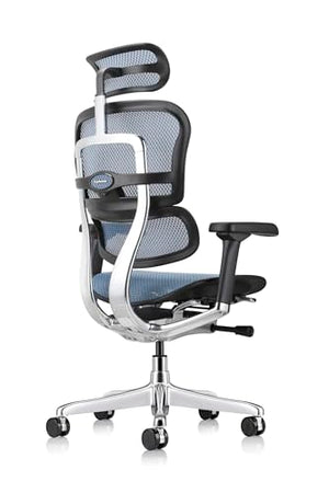 Eurotech Seating Ergohuman GEN2 High Back Mesh Executive Office Chair with Adjustable Lumbar Support - Blue