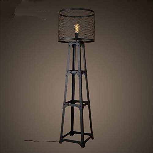 EESHHA Vintage Black Tripod Floor Lamp for Dining Room Foyer