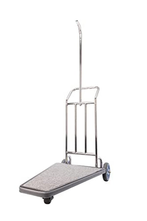 Wholesale Hotel Products Three-Wheeled Stainless Steel Luggage Cart