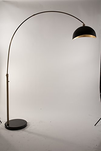 Nova of California 2111017 Luna Bella Arc Lamp, Weathered Brass