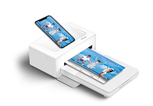 iHome® Photo Printer Dock, Full Size 4x6 inch Printouts (White)