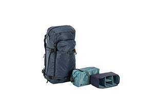 Shimoda Explore 60 60 Liter Adventure Backpack Starter Kit with 2 Small Core Units for Camera and Up to 13" Laptop, Blue Nights