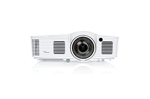 Optoma EH200ST Full 3D 1080p 3000 Lumen DLP Short Throw Projector with 20,000:1 Contrast Ratio and MHL Enabled HDMI Port
