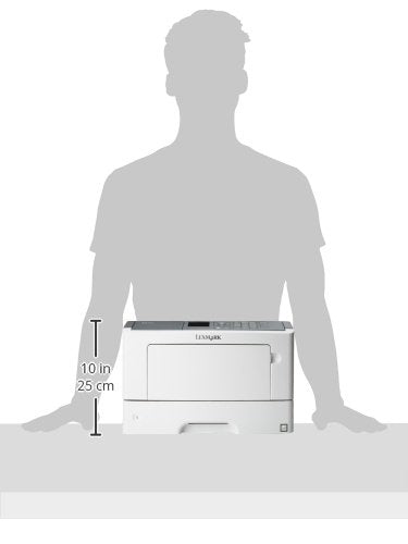 Lexmark MS510dn Compact Monochrome Laser Printer, Network Ready, Duplex Printing and Professional Features
