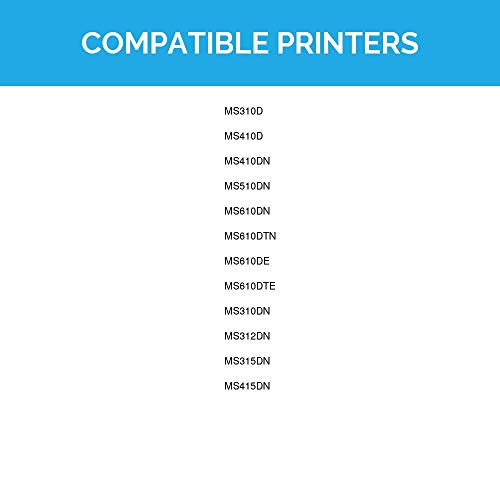 LD Compatible Toner Cartridge Replacement for Lexmark 501H 50F1H00 High Yield (Black, 5-Pack)