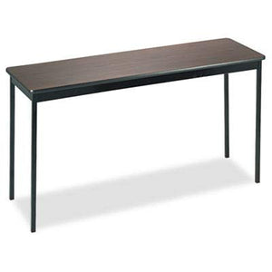 Office Realm Utility Table, Rectangular 60w x 18d x 30h Walnut/Black by Barricks