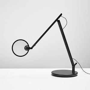 Humanscale Nova XL Desk Lamp with Wireless Charging Base - Jet Black