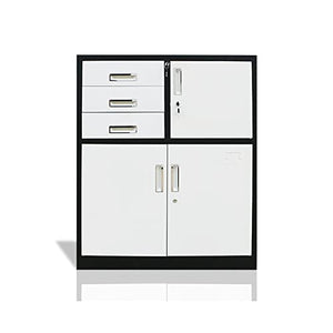 PEVSCO Home Office Metal File Cabinet with Locks - 3 Drawers, Small Size (Color: 2, 0.8mm)