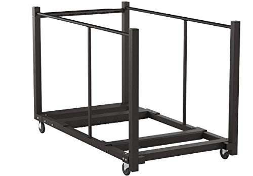 Lifetime 80193 Table Cart with Heavy Duty Steel, Black Sand Finish
