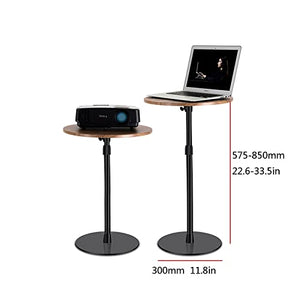 FEELIN Projector Tripod Stand with Adjustable Height 33.5 Inches - Black