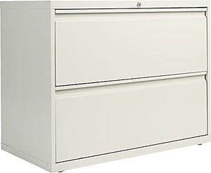 Alera Two-Drawer Lateral File Cabinet, Light Gray - 36w X 19-1/4d X 28-3/8h