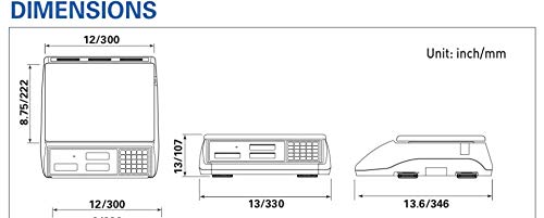 CAS S-2000 Jr / Pole Display Price computing Scale,NTEP, 60 lb X0.01 lb, DLP-50 Thermal Label Printer, 1 Case of Labels LST-8060
