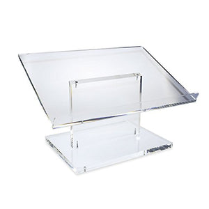 SourceOne Modern Clear Thick Acrylic Podium Lectern 22 x 12 x 15 (Tabletop)