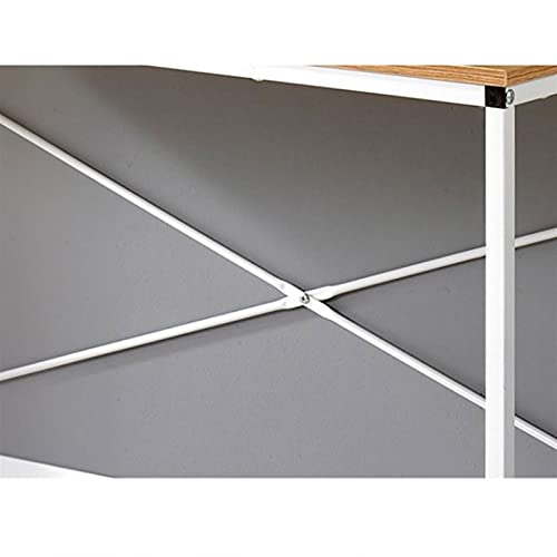 QIAOLI Folding Desk Folding Computer Desk Office Table Modern Simple Work Study Desk Industrial Style PC Laptop Table for Home Office Workstation Computer Desk