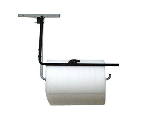 24" Single Arm Wall Mount Bubble Cushioning Wrap & Foam Roll Dispenser w/Slide Cutter