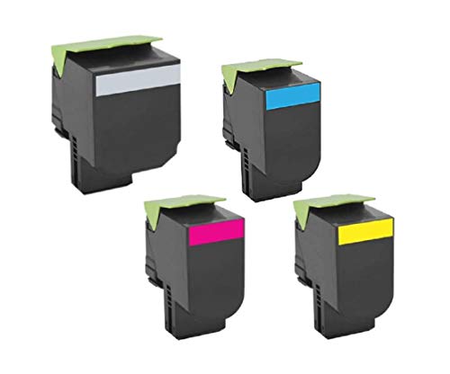 Pegasus Compatible Replacement for Lexmark C2132 XC2132 6K/3K 4 Color Toner Set 24B6008 24B6009 24B6010 24B6011