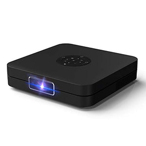 DLP Projector TOUMEI K1, Portable Movie Projector High Bright 350-ANSI, Android Smart Video Projector Support 1080P 300" MAX WiFi BT 4.2 HDMI iOS Android Mirroring Electric Focus Large Speakers