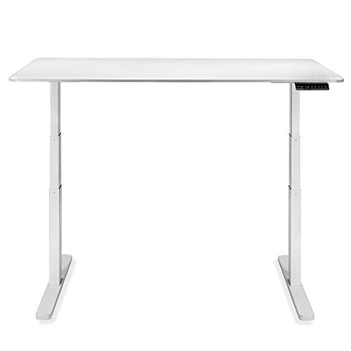 Barton Electric Standing Desk Gaming Desk Adjustable Height Wood Workstation Standing Sit to Stand Memory Preset Handset Controller