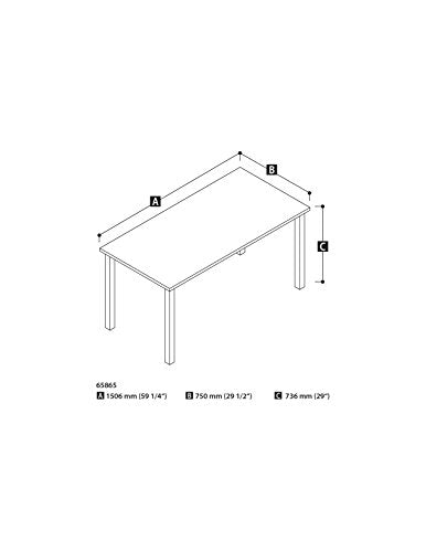 Computer Desk Large Work Surface Home Office Furniture Workstation Laptop PC Table Study Writing Reading Silver Accent