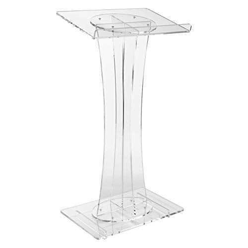 Oklahoma Sound 471 Acrylic Curved Lectern, Clear