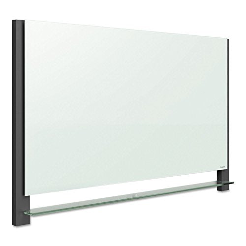 QRTG7442BA - Evoque Magnetic Glass Marker Board with Black Aluminum Frame
