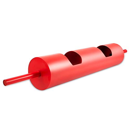 Happybuy Log Bar, Powerlifting Log Press Bar, Log Lift Bar Commercial Grade Strength Equipment for Commercial and Home Weight Lifting, 12Inch, Red