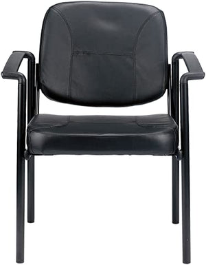 Eurotech Seating Dakota Black Vinyl Mid Back Executive Guest Chair