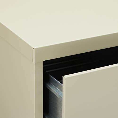 Lorell 2-Drawer Vertical File, Legal, 18 by 26-1/2 by 28-3/8-Inch, Putty