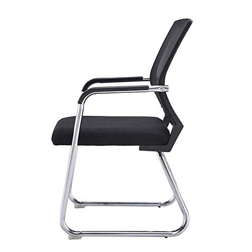 Mesh Back Upholstered Fabric Seat Ergonomic Chair Set - Set of 6 Chairs