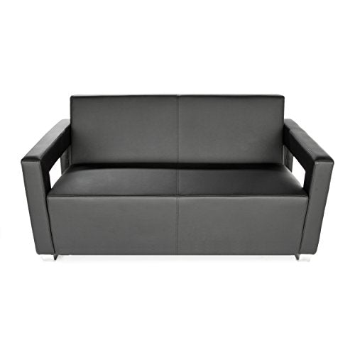 OFM 832-PU606 Distinct Reception Room Sofa, Black