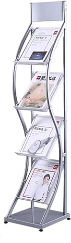 HACSYP Metal Floor-Standing Leaflet Stand, Magazine Racks for Office - Organizer Rack