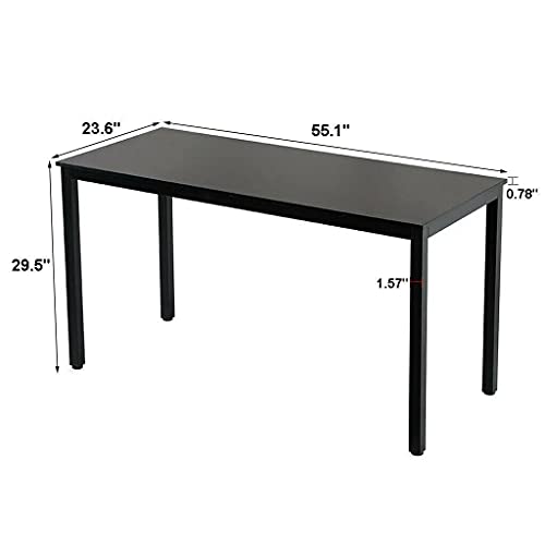 ADHW Computer Desk 55 inch PC Laptop Work Study Table Home Office Desk Workstation