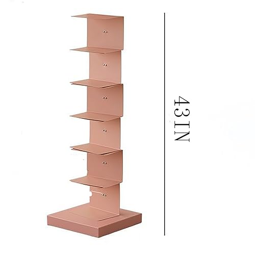 PIcube All Metal Invisible Book Tower - Heavy Duty Spine Bookshelf for Small Spaces - White, Modern Design