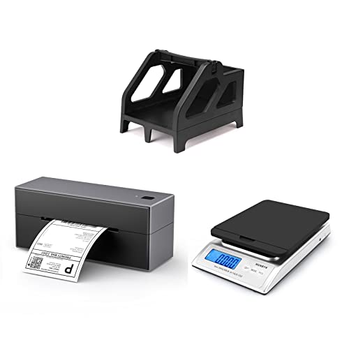 MUNBYN Bluetooth Thermal Label Printer & Label Holder 、Digital Shipping Scale