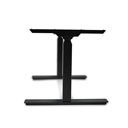 FuwFuz Electric Standing Desk Frame Dual Motor Height Adjustable Desk DIY Workstation with Touch Memory Controller Motorized Stand Up Desk-Smoky Grey