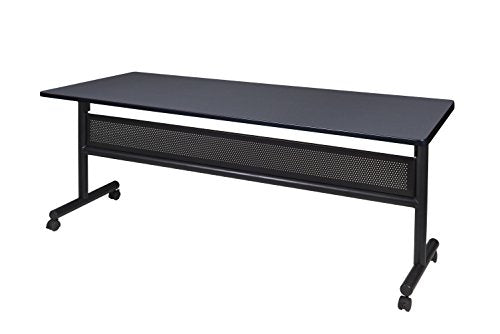 Kobe 72" Flip Top Mobile Training Table with Modesty- Grey