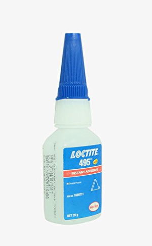 Genuine Henkel Loctite 495 - Super Glue - Instant Adhesive - General Purpose - 20 Gr - 15 Pack