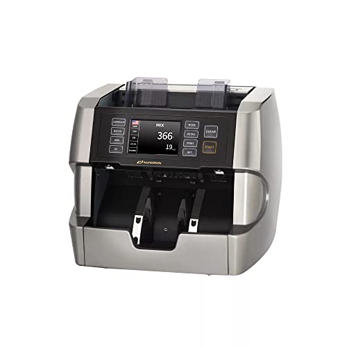 NUCOUN VC-7 Prime Level Bank Grade Money Counter Machine Mixed Denomination Value Counting Serial Number 32 Currency Enabled 2CIS/UV/IR/MG/MT Counterfeit Detection Bill Value Counter 3 Years Warranty