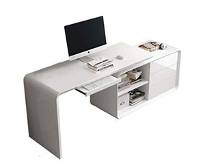 AIYIFU Office Desk ，Home Office Desk for Computer with Keyboard Tray Writing Desk with Storage Drawer, Study Table, Multipurpose for Home Office Workstation,1605576CM