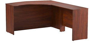 Bush Business Furniture Series C Elite 60W x 43D Right Hand Bowfront Desk Shell with 42W Return in Hansen Cherry
