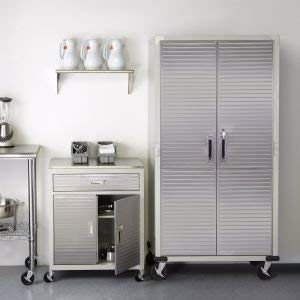 Seville Classics Metal Storage Cabinet Locker Organizer 36" W x 18" D x 72" H