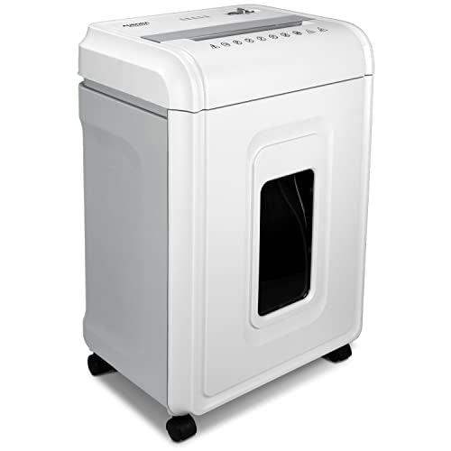 Aurora Heavy Duty Anti-Jam 24-Sheet Crosscut Shredder - White/Grey
