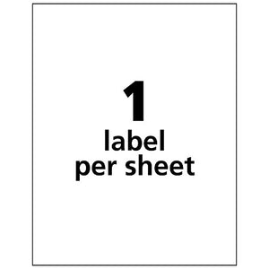 Avery Shipping Address Labels, Laser Printers, 500 Labels, Full Sheet Labels, Permanent Adhesive, TrueBlock (91201)