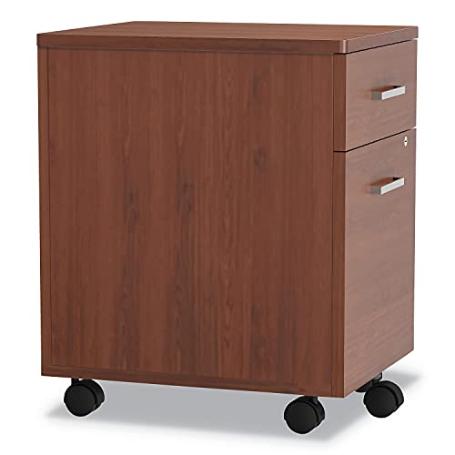 Linea Italia Trento Line Mobile Pedestal File, 2-Drawer, Cherry - Legal/Letter Size