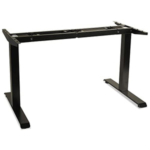 Alera Electric Adjustable Table Base, 2-Stage, Black, 48-72w x 24-36d x 27.5-47.2h